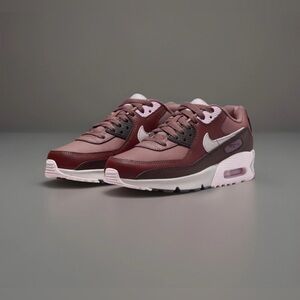 Nike Air Max 90 Burgundy and Blush Pink Sneakers